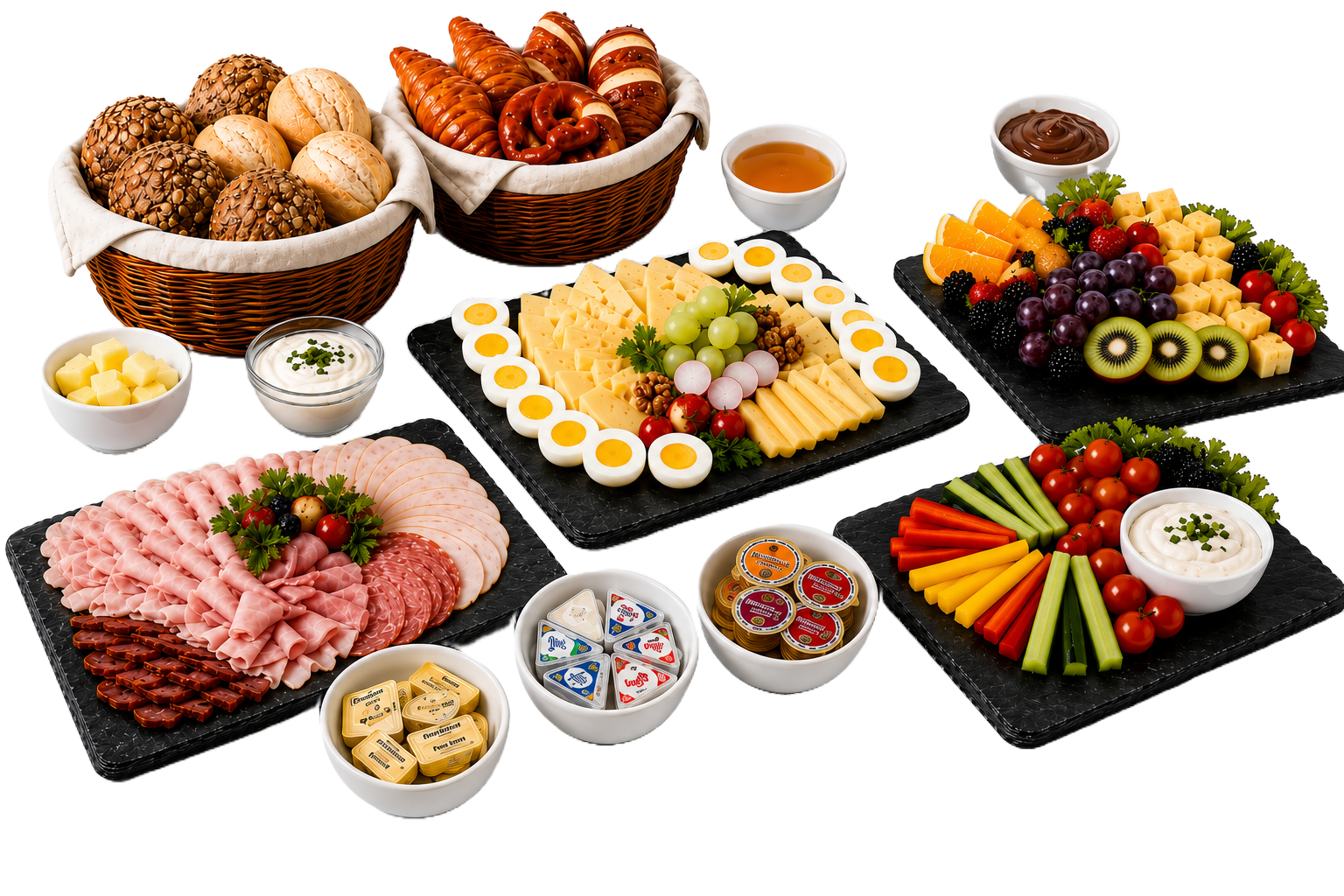 Gemischtes Frühstücksbuffet