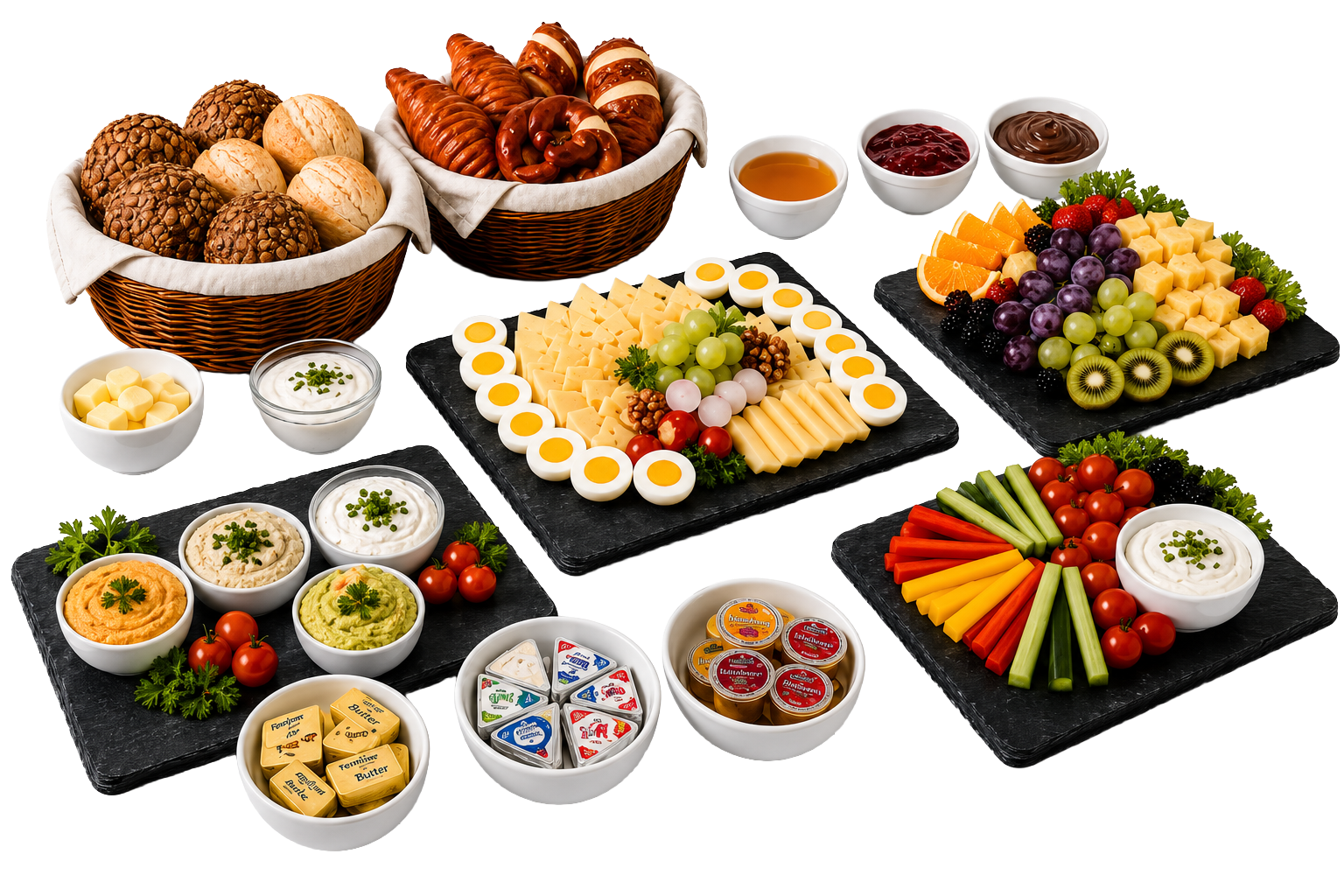 vegetarisches Frühstücksbuffet