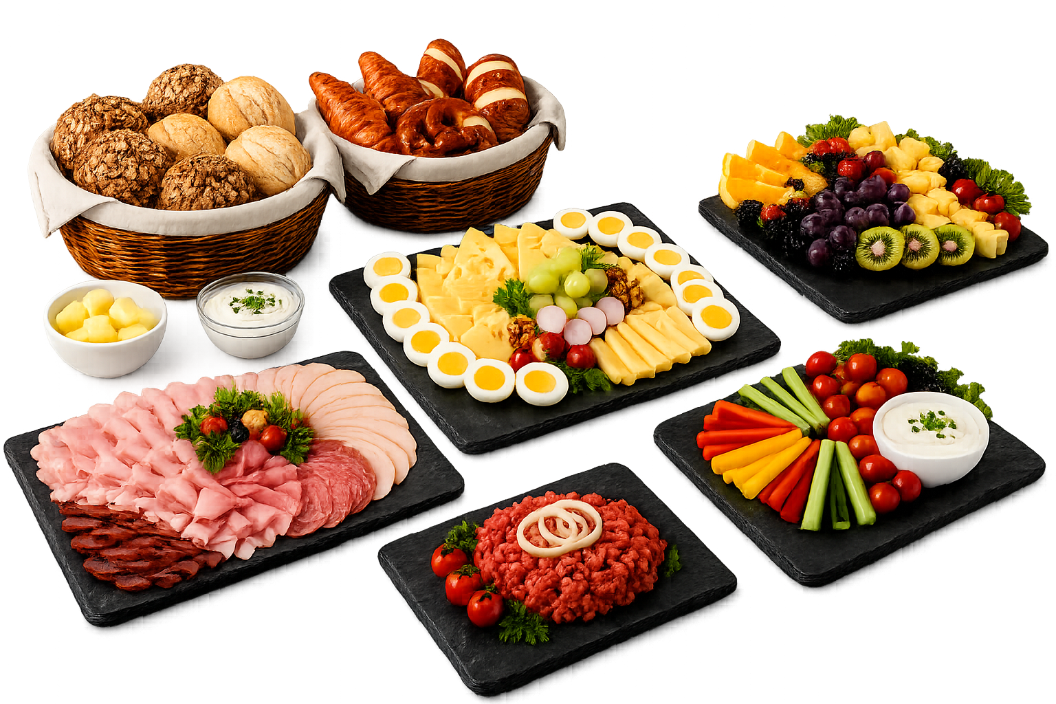 Herzhaftes Frühstücksbuffet