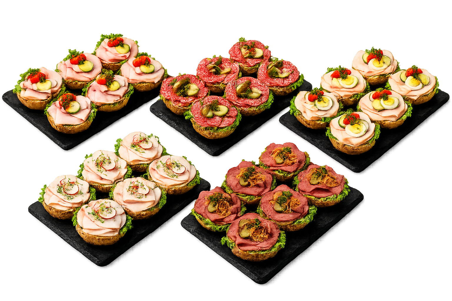 halbe Brötchen herzhaft